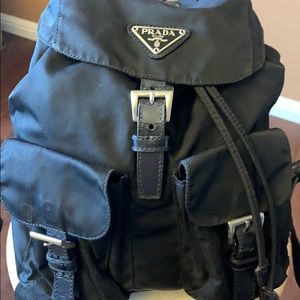 PRADA Small Nylon Backpack Black